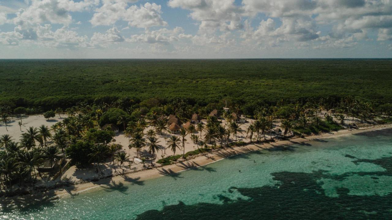 Cabanas Ecoturisticas Costa Maya 玛哈威 外观 照片